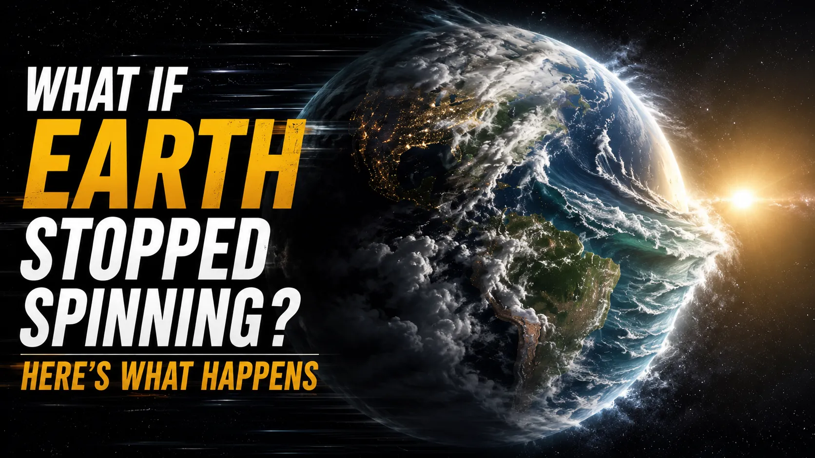 What If Earth Stopped Spinning? Here’s What Happens